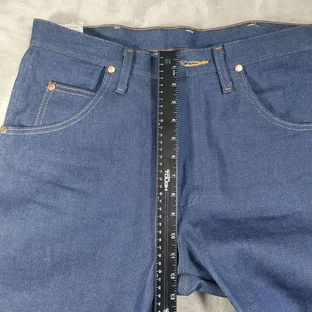 Wrangler Cowboy Cut Jeans Mens 32x34 Blue Relaxed Straight Raw Denim 1031MWZDN